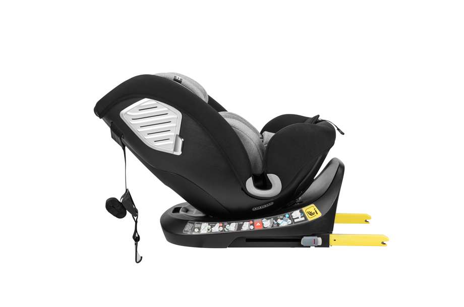 ADVANCE Siège-auto I-SIZE/ISOFIX Hero 360° 40-150cm - Gris/Noir + Housse été offerte