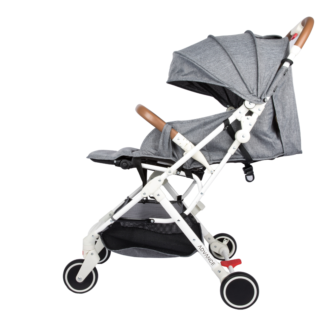 POUSSETTE ADVANCE ZOÉ BLANC ET GRIS
