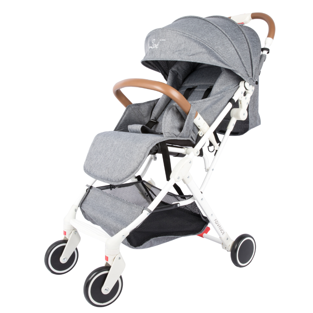 POUSSETTE ADVANCE ZOÉ BLANC ET GRIS