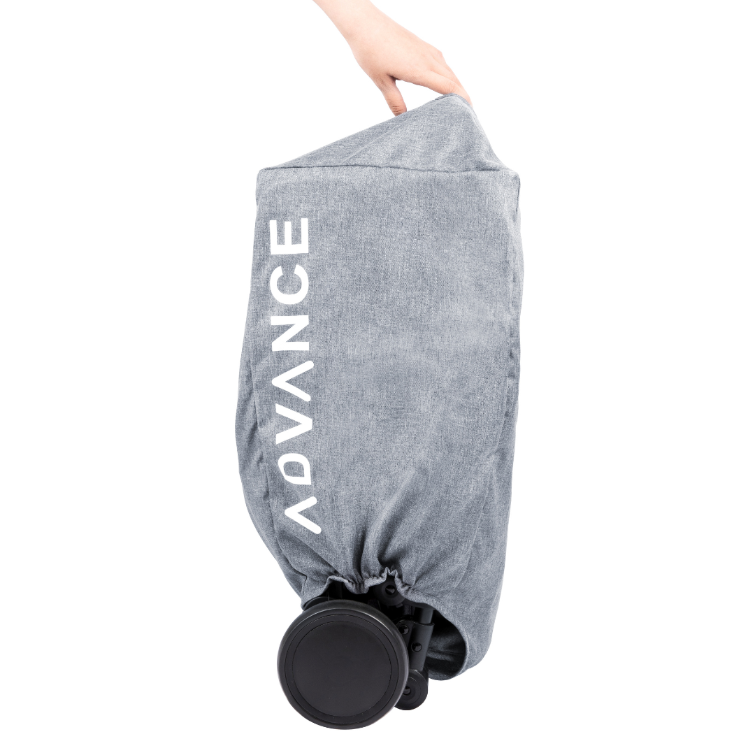 POUSSETTE ADVANCE ZOÉ BLANC ET GRIS