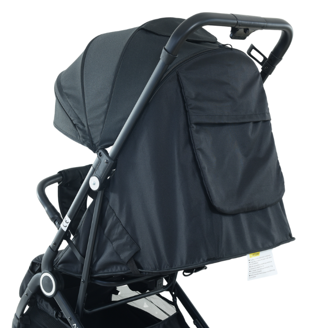 Poussette voyage Zoe Noir + OFFERT Protection pluie poussette & Moustiquaire