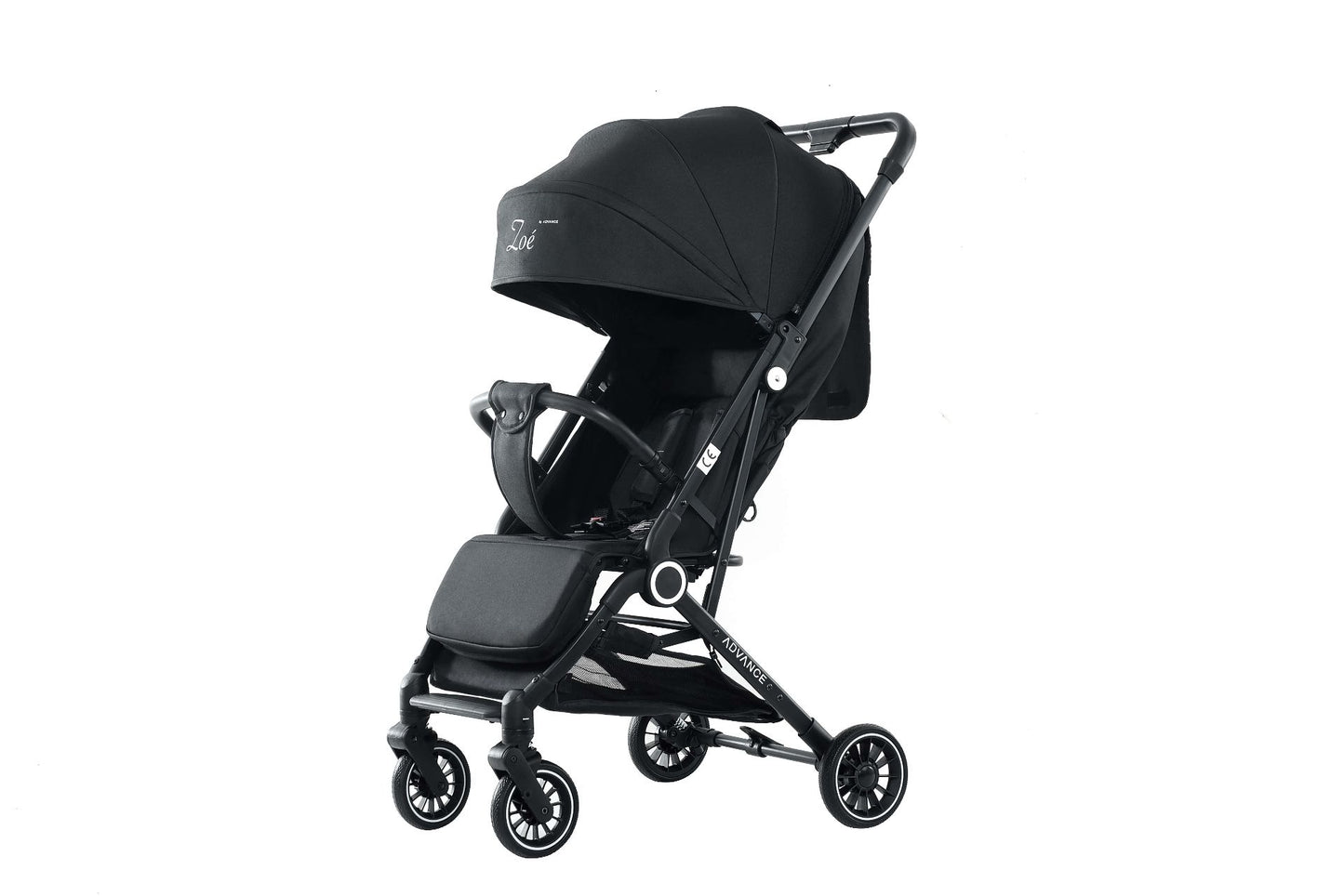 Poussette voyage Zoe Noir + OFFERT Protection pluie poussette & Moustiquaire