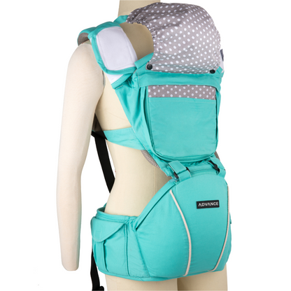 Porte-Bébé Ergonomique 4 Positions – Capuche Réglable, Position M Garantie, 4 Mois à 18 Kg – Confort Maximal Parent & Bébé