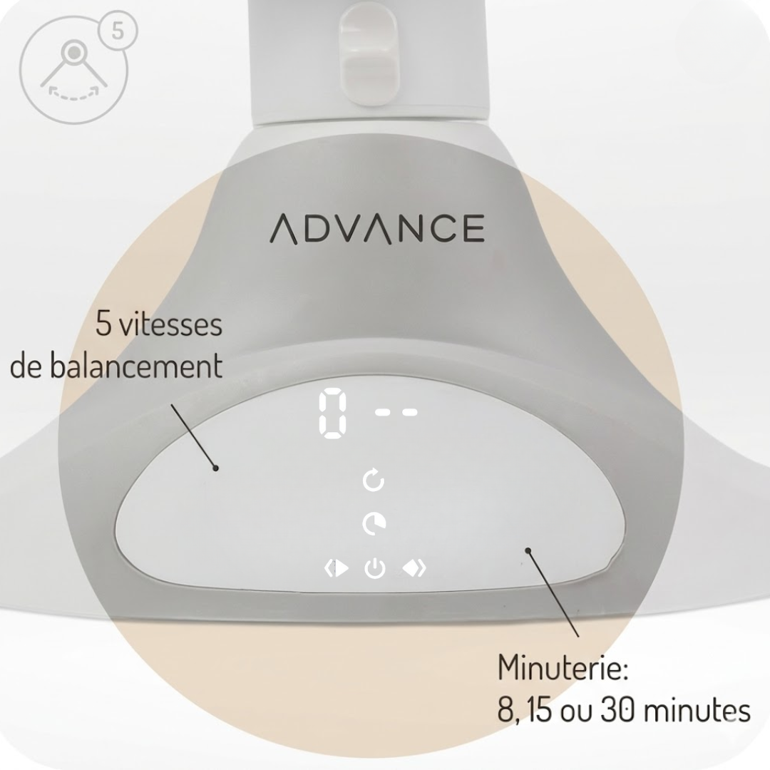 Transat électrique bébé balancement automatique Bluetooth Babycool Advance