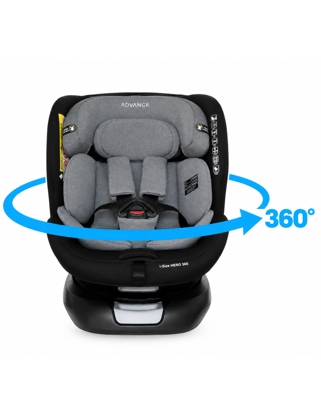 Siège auto i-Size Hero 360° SafeTension Alerte Sonore ISOFIX ADVANCE